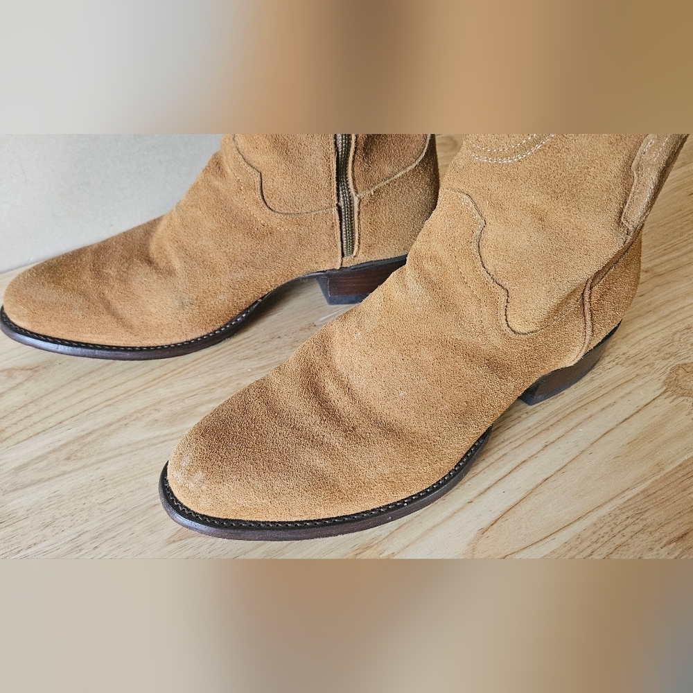 The Dean Tecovas Brown Leather Boots Size 11 EE
